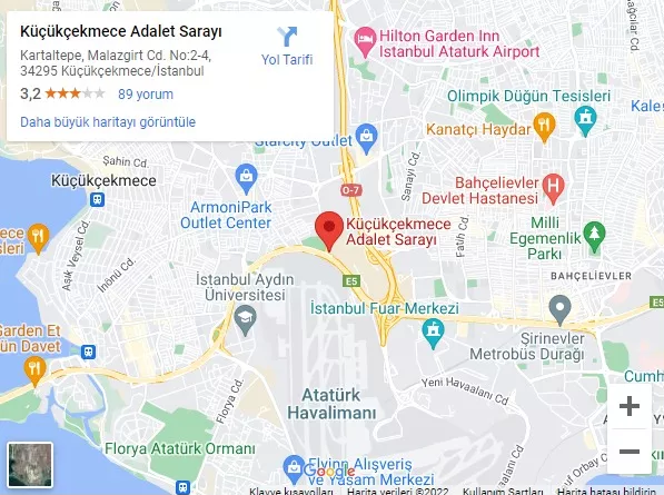 İstanbul Küçükçekmece Adliyesi Nerede?
