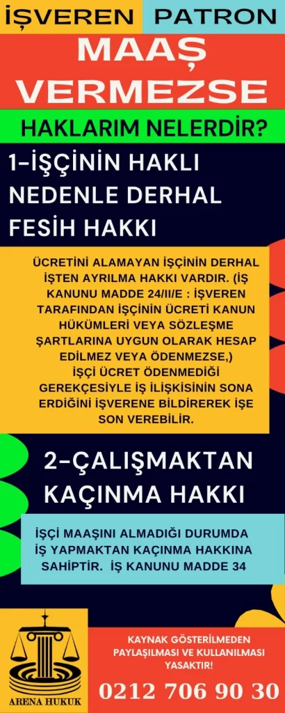 İşveren Patron Maaş Vermezse Haklarım Nelerdir?