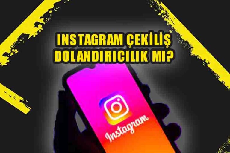 Instagram çekiliş kazandınız şeklinde para istiyorlar