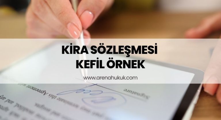 Kira Sözleşmesi Kefil Örnek